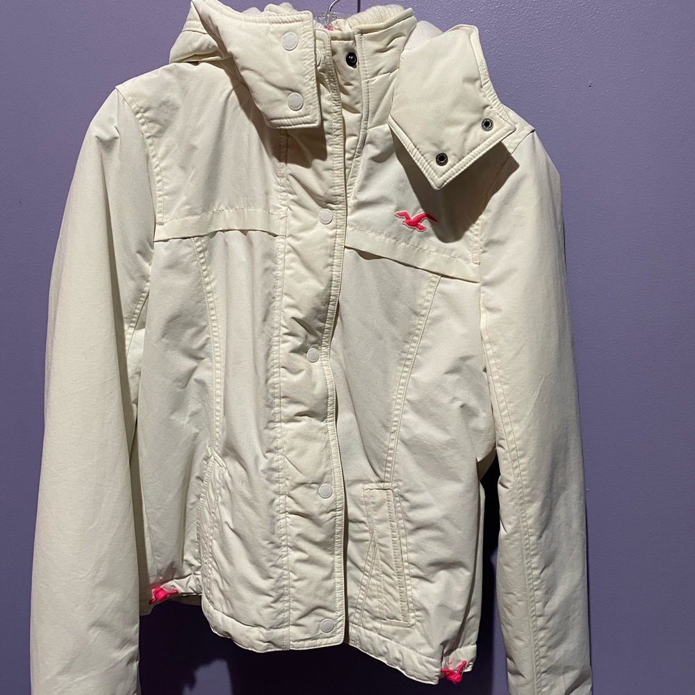 Cream Hollister coat